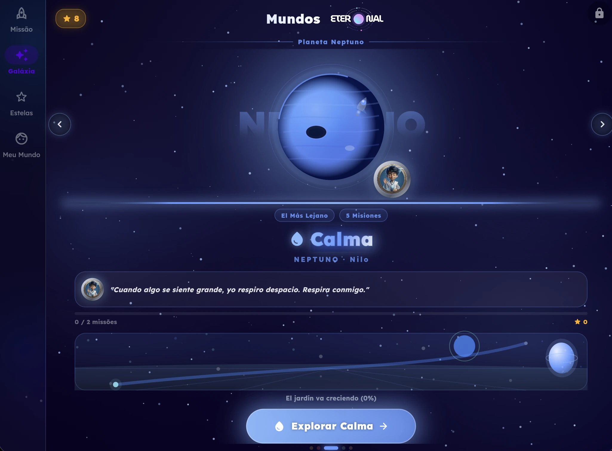 Mundos y rutas de aprendizaje de ETERNAL