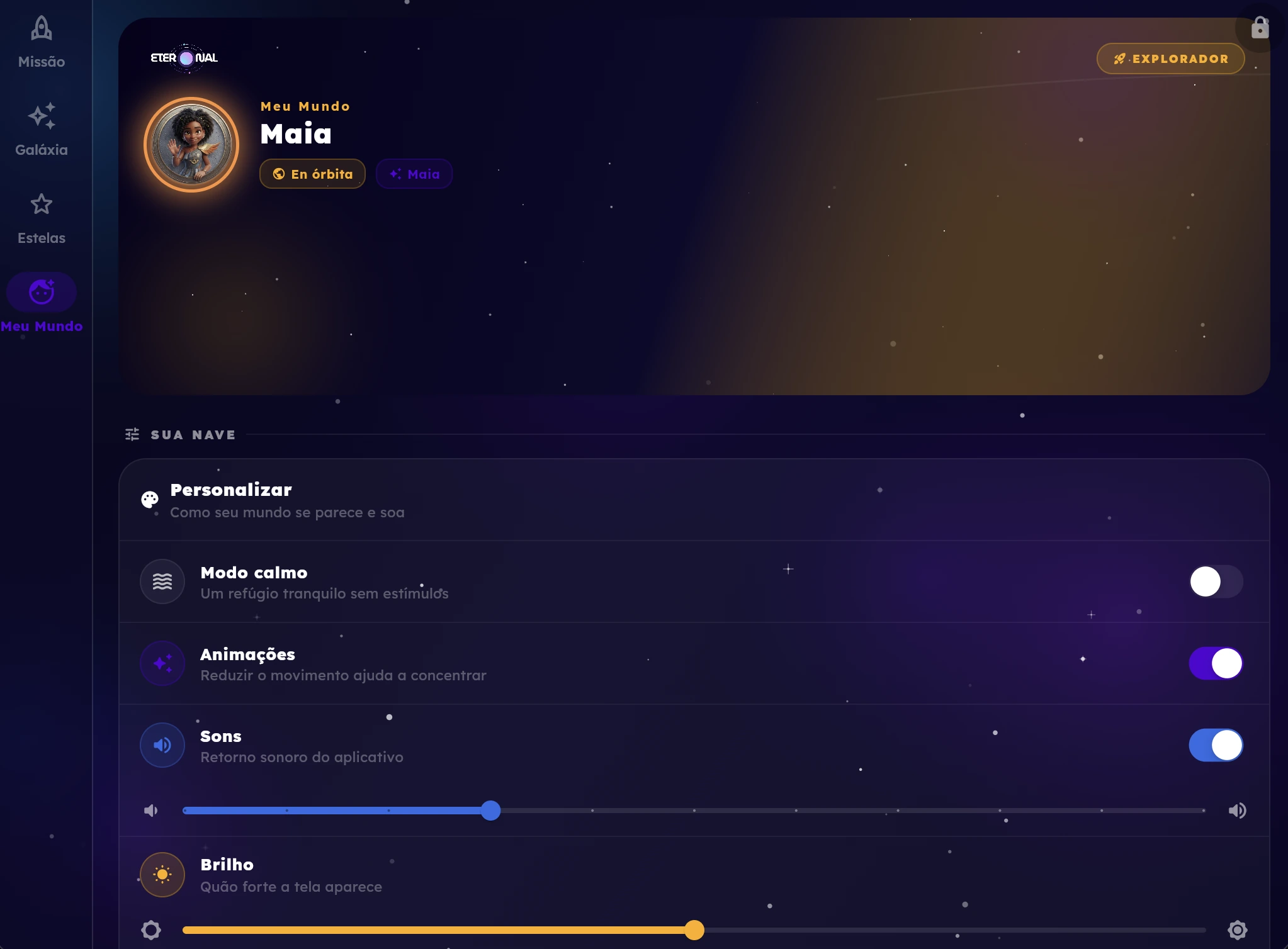Perfil del explorador en ETERNAL